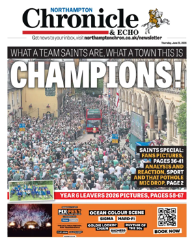 Cover of The Northampton Chronicle and Echo