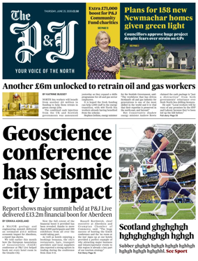 Cover of The Press and Journal (Aberdeen and Aberdeenshire)