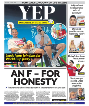 Cover of Yorkshire Evening Post
