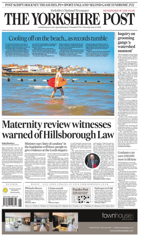 Cover of Yorkshire Post