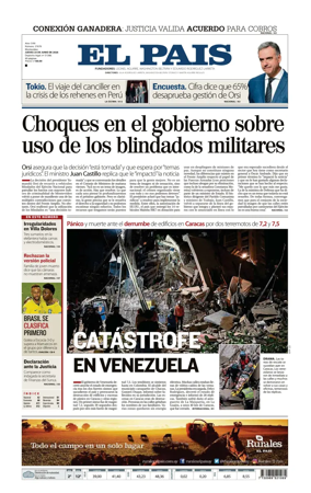 Cover of El Pais (Uruguay)