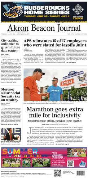 Cover of Akron Beacon Journal
