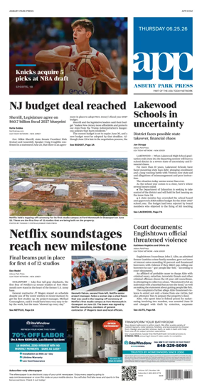 Cover of Asbury Park Press