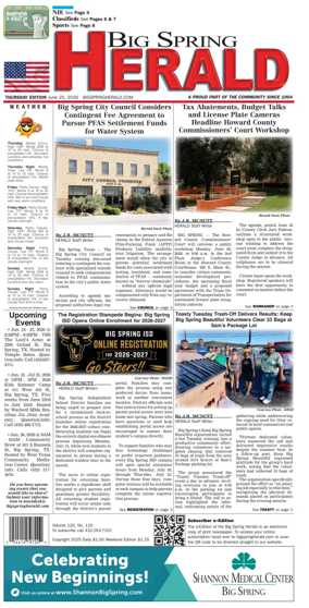 Cover of Big Spring Herald