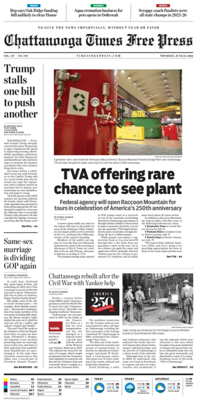 Cover of Chattanooga Times Free Press