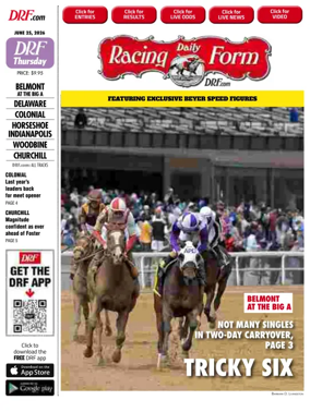 Cover of Daily Racing Form National Digital Edition