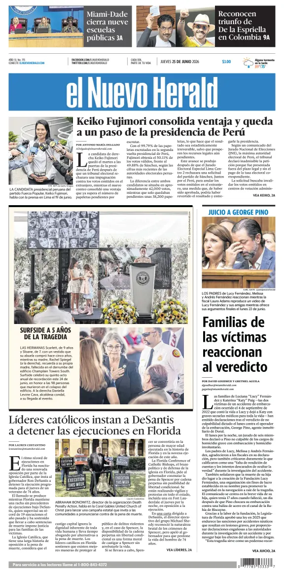 Cover of El Nuevo Herald