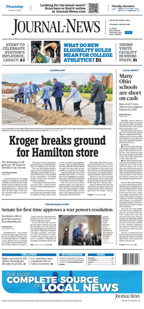Cover of Hamilton Journal News
