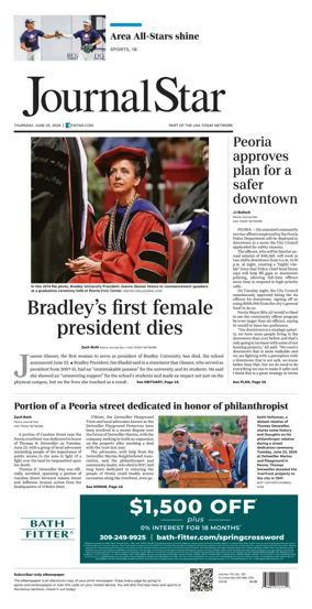 Cover of Journal Star (Peoria)