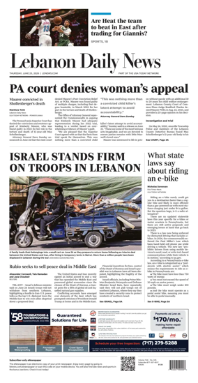 Cover of Lebanon Daily News