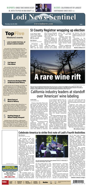 Cover of Lodi News-Sentinel