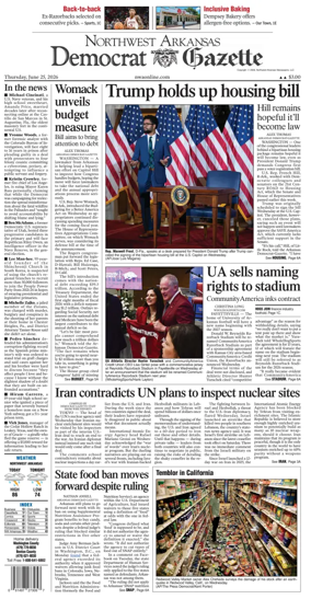 Cover of Northwest Arkansas Democrat-Gazette