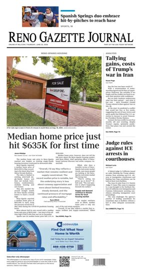 Cover of Reno Gazette Journal