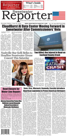 Cover of Sweetwater Reporter