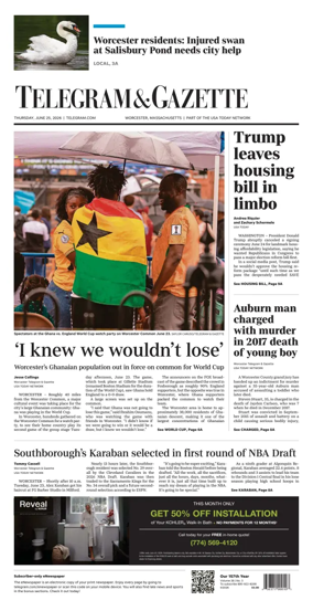 Cover of Telegram & Gazette