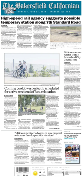 Cover of The Bakersfield Californian