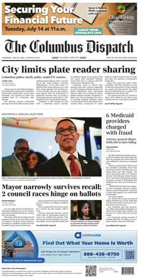 Cover of The Columbus Dispatch