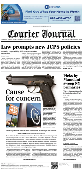 Cover of The Courier-Journal (Louisville)
