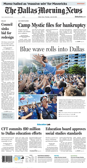 Cover of The Dallas Morning News