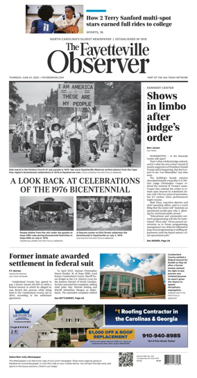 Cover of The Fayetteville Observer