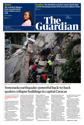 Cover of The Guardian (USA)