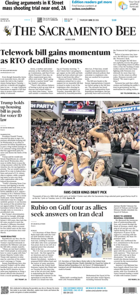 Cover of The Sacramento Bee