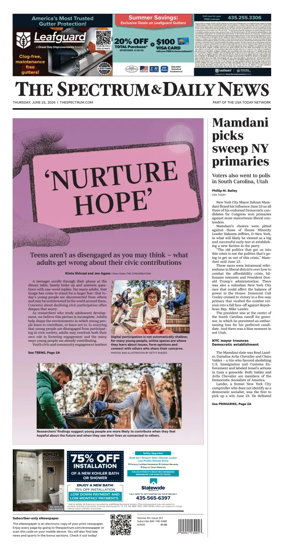 Cover of The Spectrum & Daily News