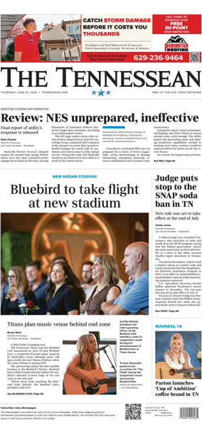 Cover of The Tennessean