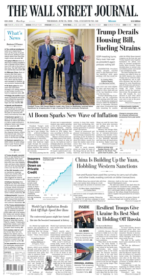 Cover of The Wall Street Journal