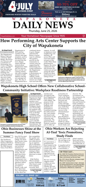 Cover of Wapakoneta Daily News
