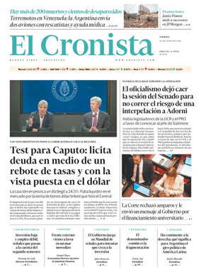 Cover of El Cronista