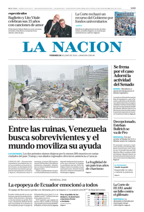 Cover of La Nacion