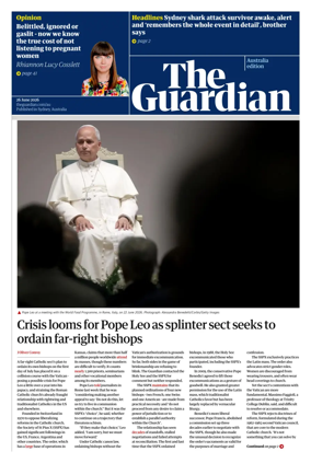 Cover of The Guardian Australia