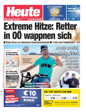 Cover of Heute - Oberosterreich Ausgabe