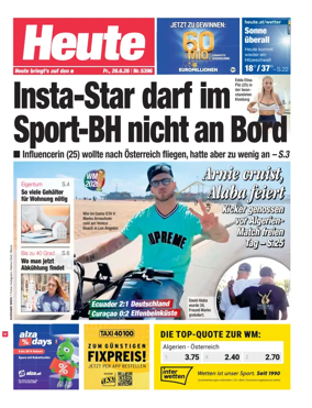 Cover of Heute - Wien Ausgabe