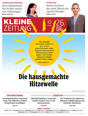 Cover of Kleine Zeitung Kaernten
