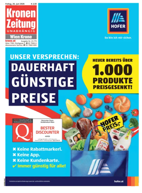Cover of Kronen Zeitung