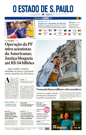Cover of O Estado de S. Paulo