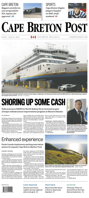 Cover of Cape Breton Post