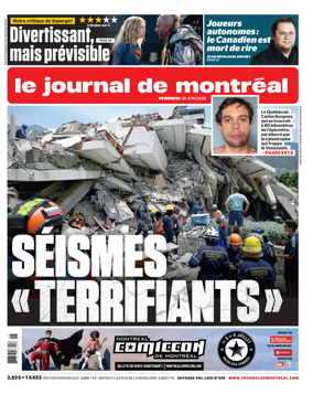 Cover of Le Journal de Montreal