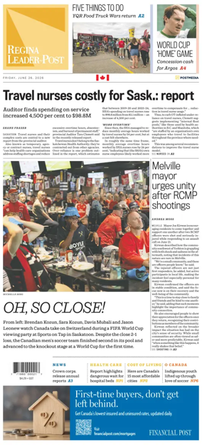 Cover of Regina Leader-Post