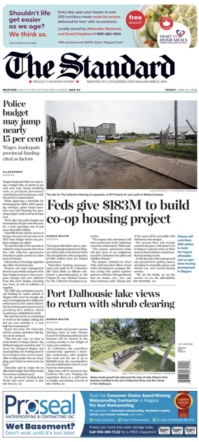 Cover of The Standard (St. Catharines)