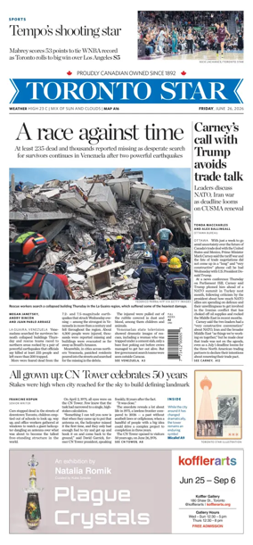 Cover of Toronto Star