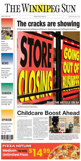 Cover of Winnipeg Sun