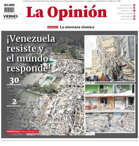 Cover of La Opinion