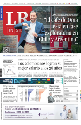 Cover of La Republica (Colombia)