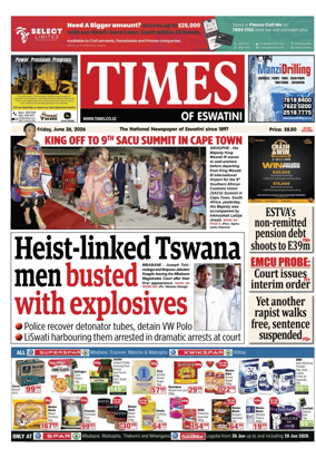 Cover of Times of Eswatini