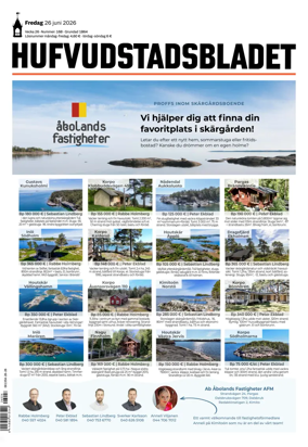 Cover of Hufvudstadsbladet