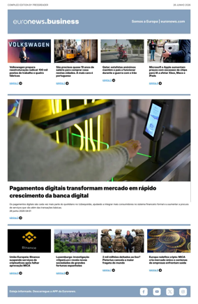 Cover of Euronews Business (Portuguese)