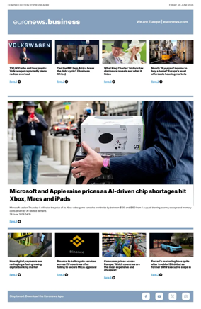 Cover of Euronews Business